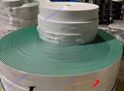 DÂY PU LÕI THÉP BỌC VẢI XANH NHẬP KHẨU